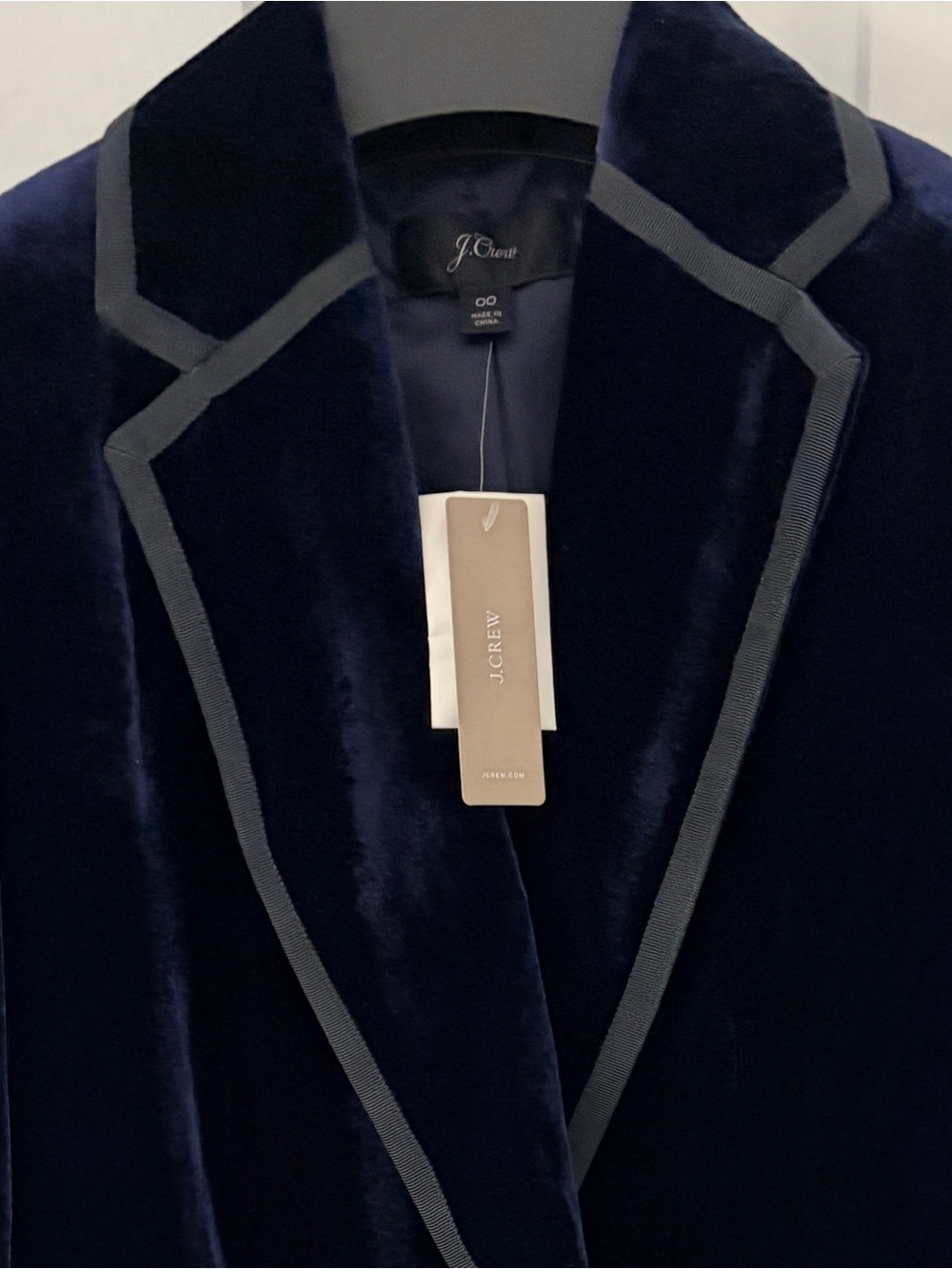 J Crew Navy Velvet Women’s Blazer - Size 00